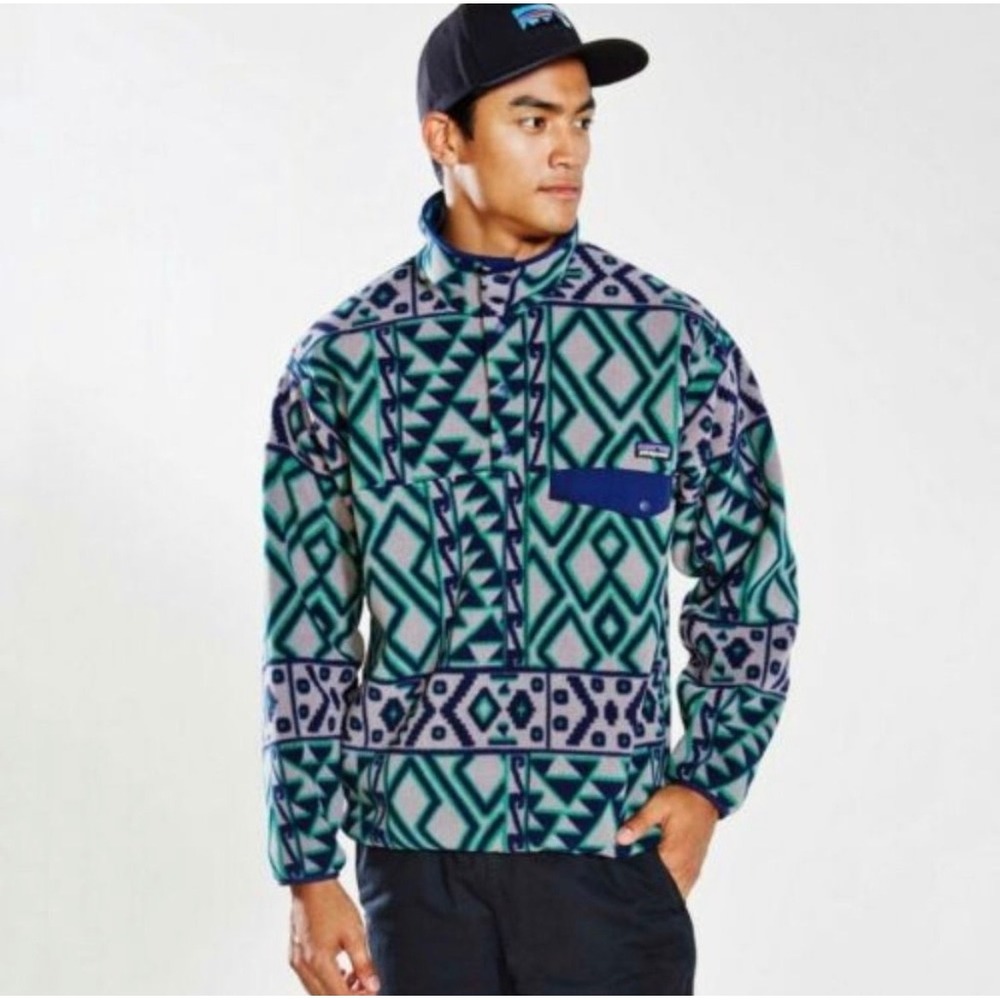 Patagonia Synchilla Snap-T Pullover in Montana Siete Men's Size Small